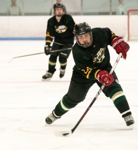 St. Mary skates against Chicopee Wednesday night at Smead Arena. (Photo by Bill Deren)