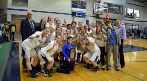 Westfield State celebrates its third MASCAC title in program history. (Photo courtesy of WSU)