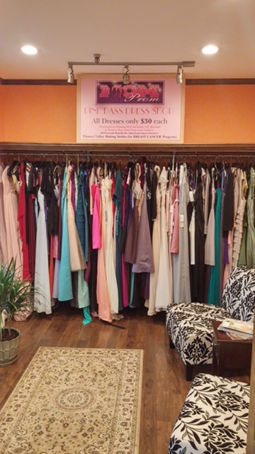 The Pink Pass Dress Shop at Bright Sail Dry Cleaners & Alterations on Southwick Road, Westfield, has partnered with Western Mass. Mom Prom to support women cancer survivors.