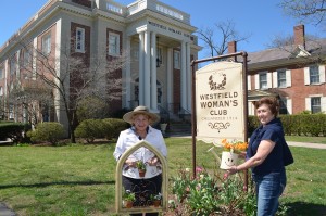 Sandi Gil, president of the Garden Club, a division of the Westfield Woman's Club, and Muriel Nihill, co-chair of an upcoming plant sale and boutique, give us a sneak peek of what one will find at the sale.