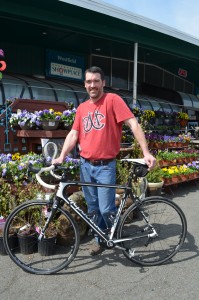 Brian Kelly, an owner of Westfield Home & Garden, is gearing up for his yearly training to participate in the Pan-Mass Challenge.