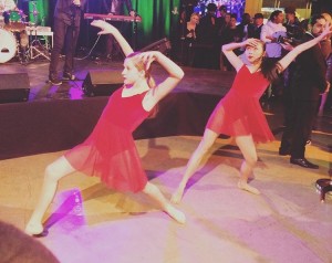 Dancers, Haley Huelsman (l) and Jade Cloud (r) perform at the movie premiere of "High Strung." (Photo submitted)