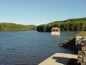 A view of the Granville Reservoir.