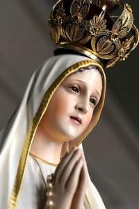 The world-famous International Pilgrim Virgin Statue of Fatima was sculpted in 1947. The image reflects the precise instructions of Sister Lucia.