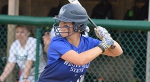 Julia Sullivan socked a solo home run in game 1, then picked up the pitching win in game 2 as Westfield State swept MCLA on Wednesday afternoon. (file photo)
