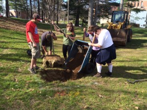 WSU Students planting trees