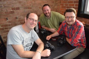 Jeff Blood, Brian Grady and Demetrios Kanavaros are founders of the Whip City Photo Club.