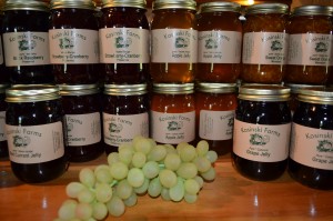 Kosinski Farms in Westfield has shelves filled with a variety of homemade relishes, mustards, canned fruits and jellies.