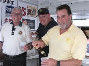 Westfield Rotarians Rick Buzzee, Chris Carey and Kevin Donovan will return to work the beer and wine truck for the 2016 Food Fest.