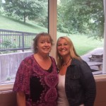 Kim Murray (left) and Karen Baker (right) pose at the Shining Star Awards ceremony.