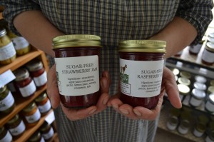 Sugar-free strawberry and raspberry jams are popular sellers at Gabriella Steria's quaint shop in Russell, as well as at the weekly Westfield Farmers' Market.