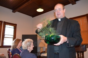 Fr. Brian McGrath, Pastor of St. John the Evangelist Church, provided the Blessing for the Providence Arboretum on the grounds of the Genesis Spiritual Life & Conference Center on Sunday.