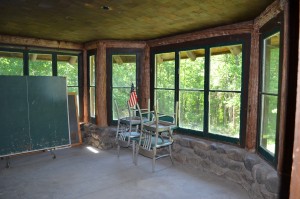 The former dining area of the Horace A. Moses family is in need of several repairs, ranging from masonry work to finishing floors. The Manor House is located on the grounds of the Moses Scout Reservation in Russell.