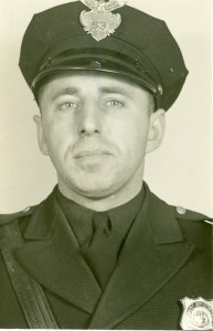 West Hartford Police Officer Stephen Fedus, Jr. in 1948. (Photo courtesy of the West Hartford Police Department).