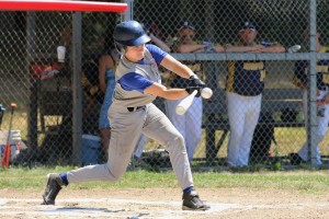 Mike Durkee had two hits on the day for the Westfield Juniors.