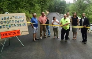 Russell held a ribbon-cutting ceremony for the opening of Carrington Road on Thursday. (Submitted photo)