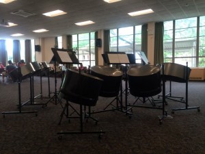 The steel drums that are introduced to  students at the Western Mass Pan Project, led by Westfield native Jonathan Adams.