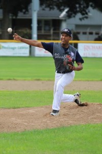 Enchaltegui was solid on the mound for Westfield, going seven innings strong. (Photo by Kellie Adam)
