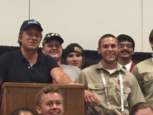 Verdon with Mike Rowe of TV's Dirty Jobs in Kentucky. (Submitted photo)