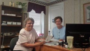 On left, Sister Mary Ferguson, who was the last teacher at St. Mary's, and Sister Connie Quinlan, former principal of St. Mary's.