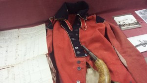 British jacket found in Westfield, located at the Athenaeum. 