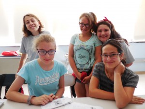 (L-R) Emma D'Allesandro, Katelynn Pellegrini, Arianna Granger, Emily Schieppe and Melody Latchaw studied the effects of Nature Deficit Disorder and ways to combat the problem. (Photo by Amy Porter)
