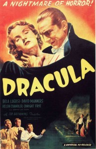 The original movie poster for "Dracula."