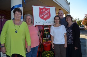Member of the Westfield branch of the Salvation Army have been working on fundraising efforts in order to provide turkeys to every family on their sign-up list. Pictured from left to right is: Mary Lou Dazelle, Anita Barnes, Emily Mew, Rob Matthews and Laurie Matthews. (WNG File Photo)