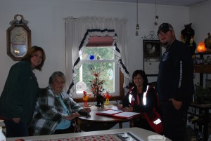 Mildred Smith, second from the left, is 91 years old and one of several seniors in Southwick that received a new smoke detector in her home. (Photo from Cindy Sullivan)