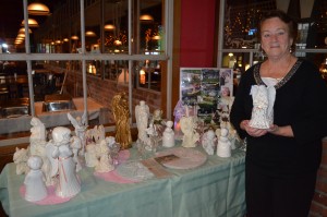 As part of a meet and greet by the newly formed Angel Babies Project based in Westfield, Dottie Buoniconti displayed a host of her angels from her "angel garden."