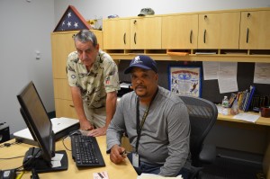 Bobby Callahan and James Jordan are ready to serve veterans and their family members at the Westfield Department of Veterans Services.