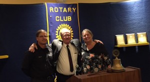 Rotary Club recipients Dave Sutton, Rich Anderson, and Kathryn Chandler, pose for a picture at Tucker's Restaurant for the ceremony. (Photo by Greg FItzpatrick)