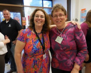 Sherry Elander and Doris Love of the East Mt. transition program in Westfield. (Photo by Amy Porter)