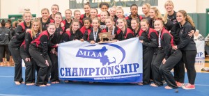 Westfield Gymnastics capture the Western Mass title for the tenth consecutive year. (Photo by Bill Deren)