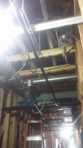 HVAC and sprinkler system inside the station