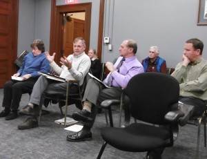 Active discussion at Monday's L&O Committee. (Photo by Amy Porter)