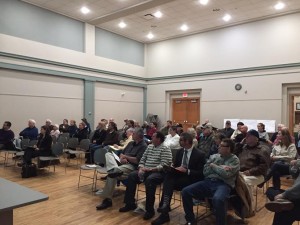Several people including many who live on or near Congamond Rd., were present for the informational hearing. (Photo by Greg Fitzpatrick)