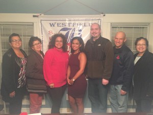 Brianna Marie Sanchez, pictured in the middle, is seen with the Westfield American Hispanic Association. (Photo from Brianna Marie Sanchez.)