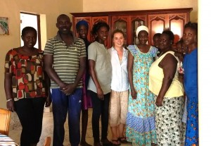 Gateway grad Jenna Margarites with her host family in Senegal. (Submitted photo)