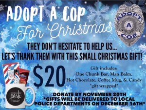 Adopt a Cop flyer for the communities of Southwick and Westfield. (Photo from Andrea Hebert)
