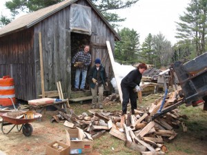 Volunteers are needed during "Wood Day" at the Noble View Outdoor Center in Russell.
