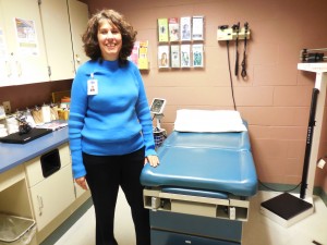 Brenda Jaeger of Russell, who started as nurse practitioner at the Gateway School-based Health Clinic in October. (Photo by Amy Porter)