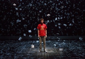Adam Langdon as Christopher Boone in The Curious Incident of the Dog In The Night Time. Photo by Joan Marcus.