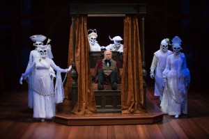 Bill Raymond and the ghosts of A Christmas Carol. Photo by T. Charles Erickson.