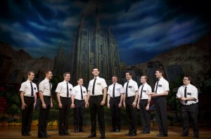 The Book of Mormon Ensemble. Photo by Joan Marcus.
