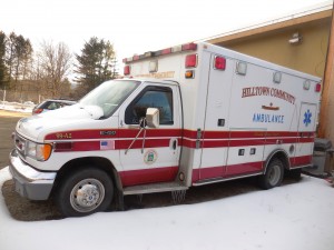 HCAA's 2001 ambulance that is being replaced and will be sold. (Photo by Amy Porter)