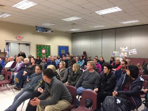 Granville residents gather at the Granville Village School for an informational meeting about the school district's school feasibility study. (Photo by Greg Fitzpatrick)
