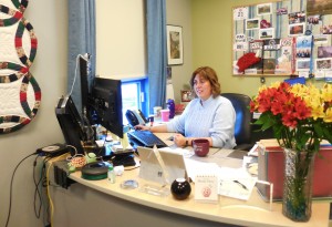 Information Technology manager Lenore J. Bernashe in her office on Apremont Way. (Photo by Amy Porter)