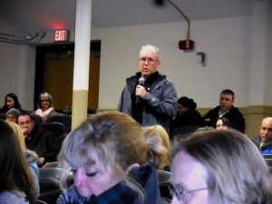 Many residents actively participated in the discussion at Tuesday's meeting.