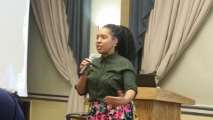 Lytasha Marie Blackwell speaking at Black Girls Rock